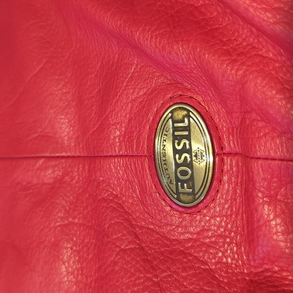 Fossil Explorer Fold over Tote Bag, Red - Picture 6 of 6